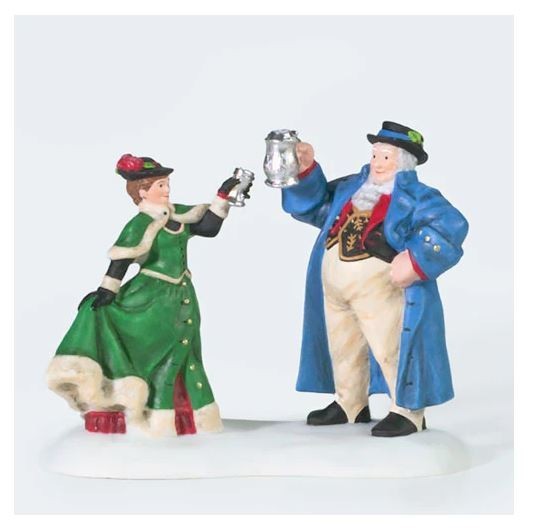 TOAST TO OUR ANNIVERSARY Dickens Village Christmas Department 56 NEW 58587