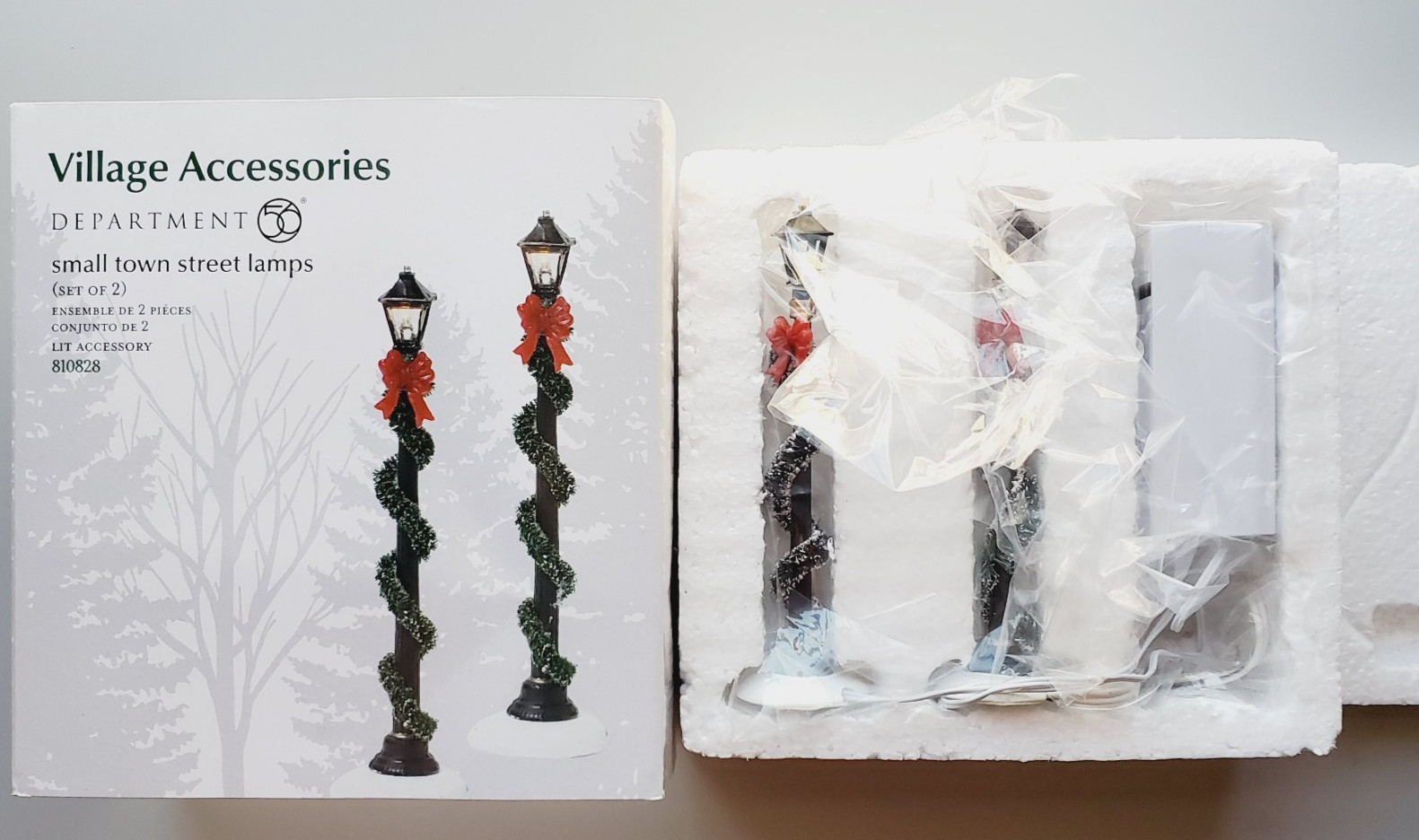 Dept 56 Village Accessories Small Town Street Lamps TESTED #810828💖
