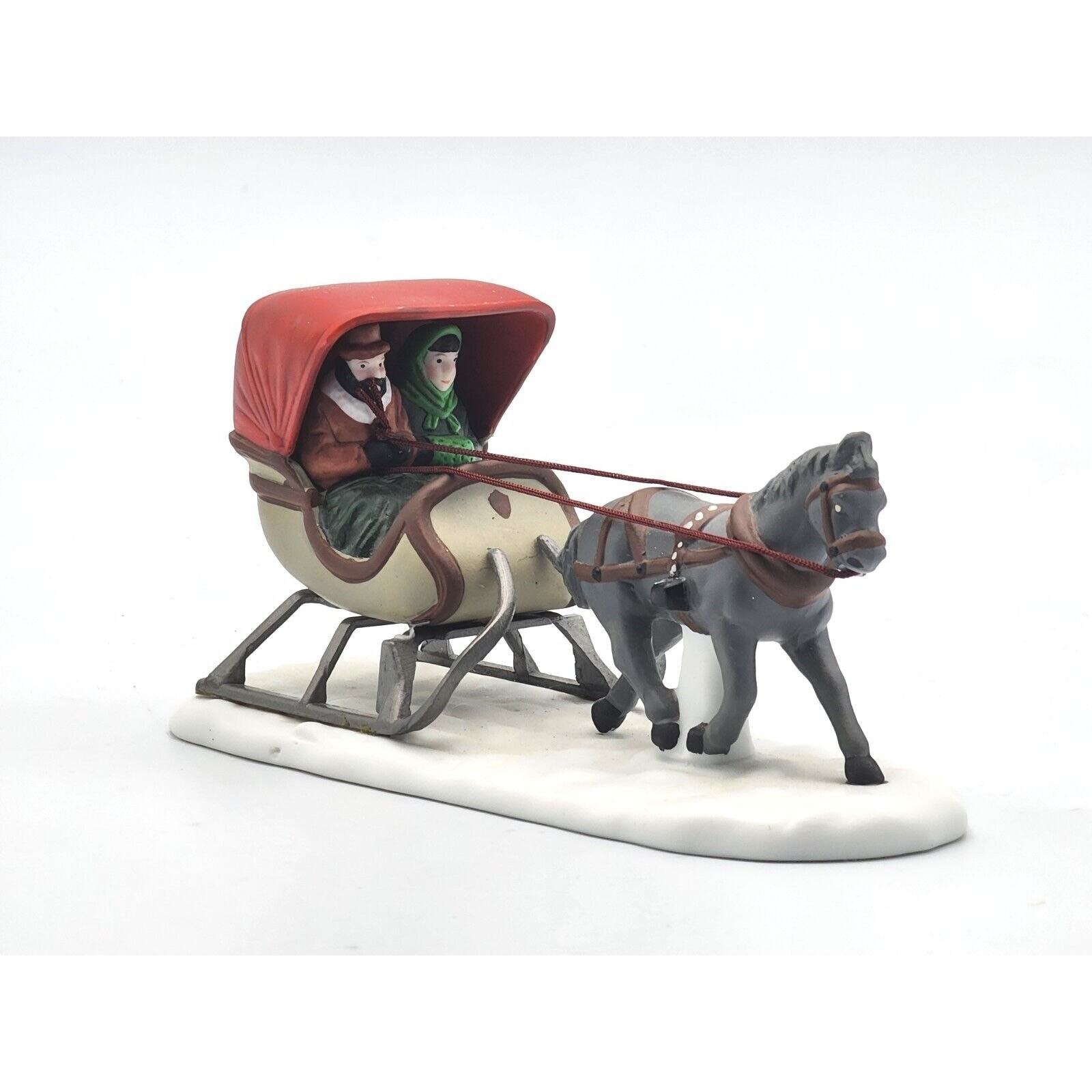 Dept 56 One Horse Open Sleigh Heritage Village Collection 5982-0 VTG 1990 BOXED