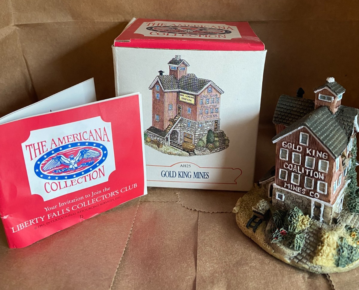 Vintage 1993 Liberty Falls Gold King Mines #AH25 The Americana Collection