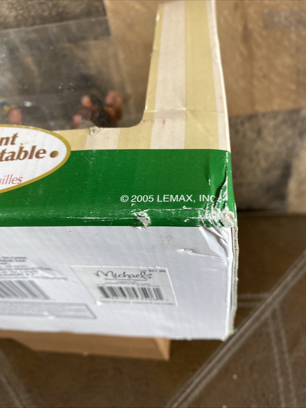 Lemax Table Decoration 2005 Leafpile Frolic #53506 NEW In Box table Accent Vtg