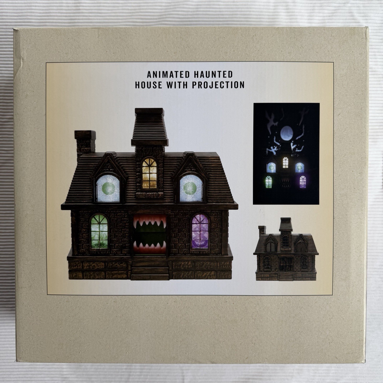 Animated Haunted House with Projection Lights & Sounds Cracker Barrel Exclusive