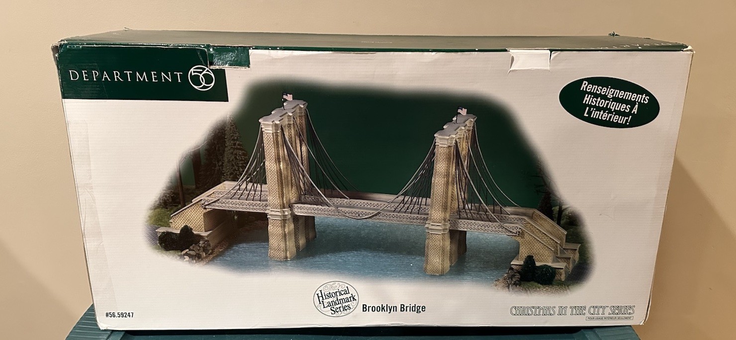 Dept 56 Brooklyn Bridge Historical Landmark Series 59247 Christmas City Village