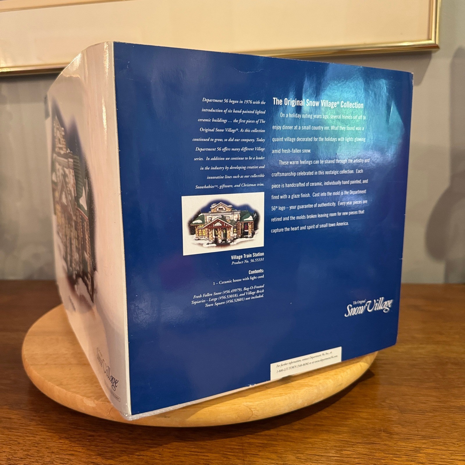 Department 56 Village Train Station Snow Village 55331 w/ Box