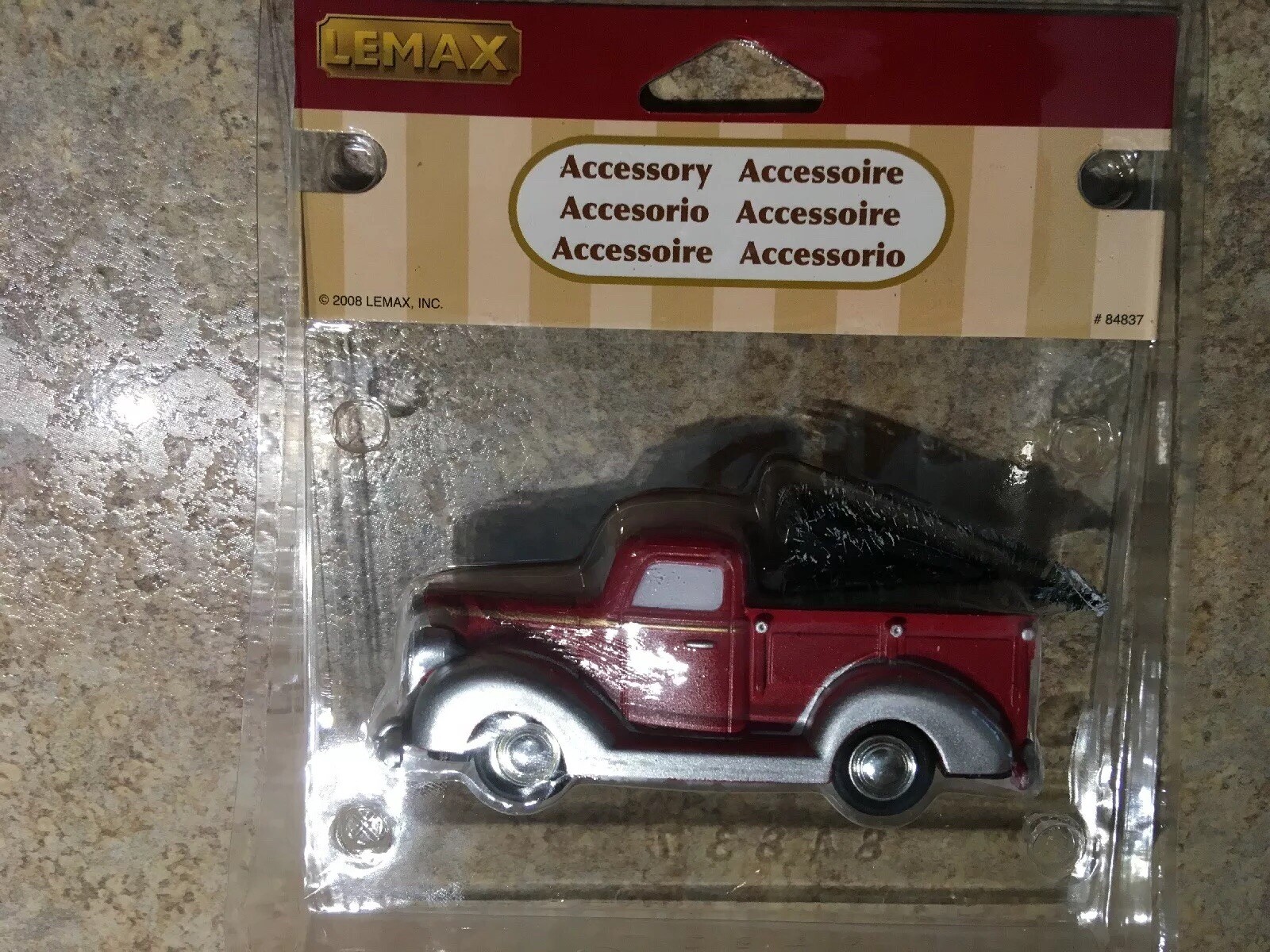 Lemax LITTLE RED TRUCK With TREE Holiday Village Accessory-Train Accent