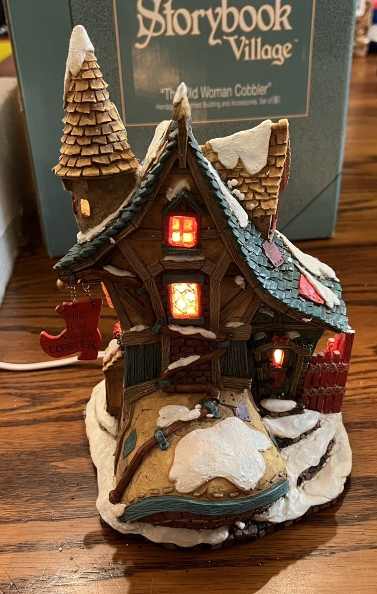Dept 56 Storybook Village Collection The Old Woman Cobbler Set Of 5