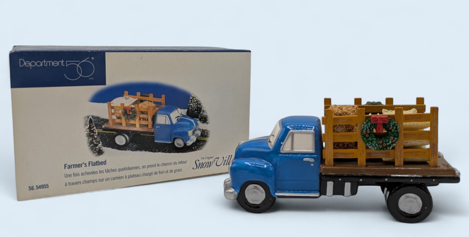 Department 56 Snow Village Farmer’s Flatbed Truck 54955