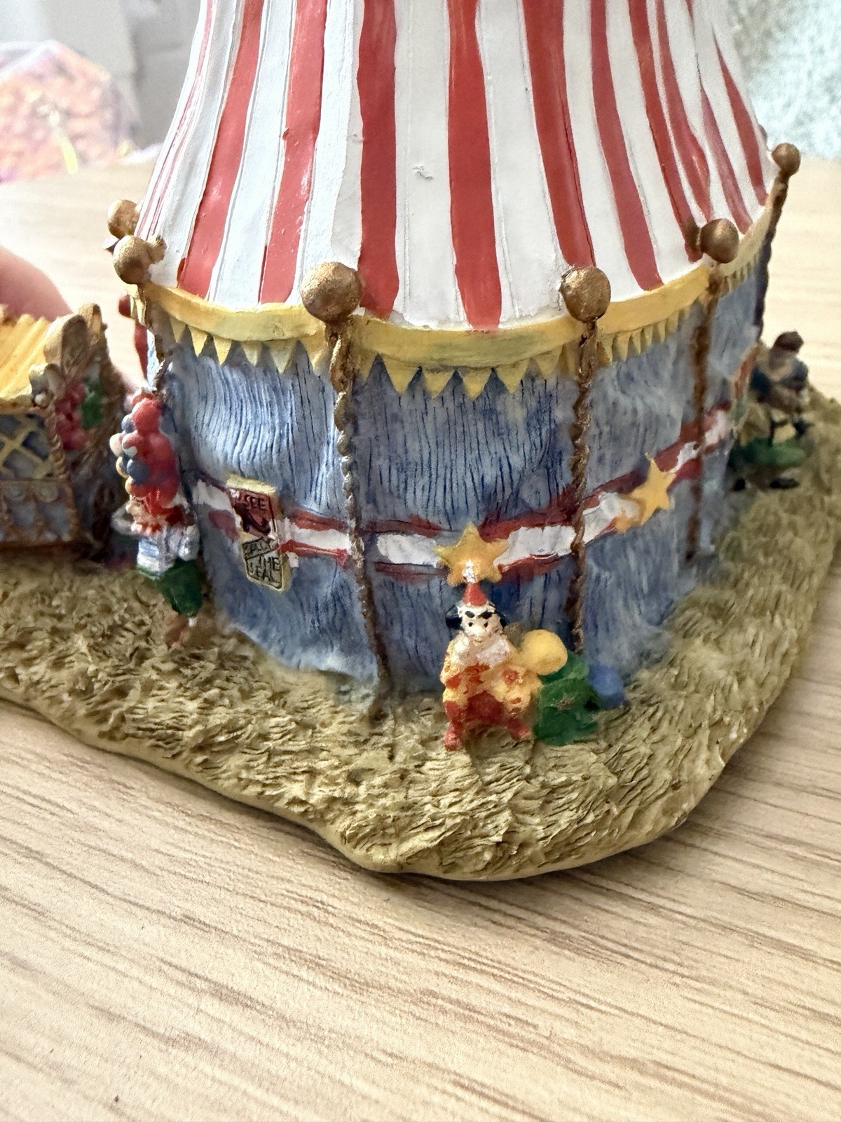 Vintage Circus Big Top Entrance Miniature Village Resin 1998 IRS AH1149 Rare