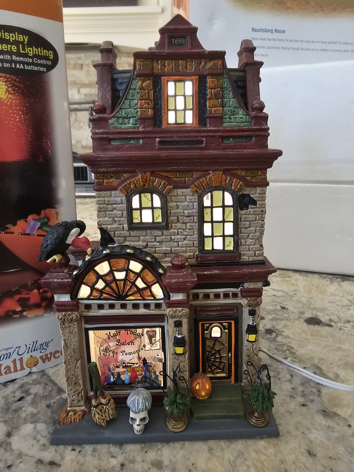 Department 56 “Hair Today Gone Tomorrow Salon” #54603 – Snow Village Halloween