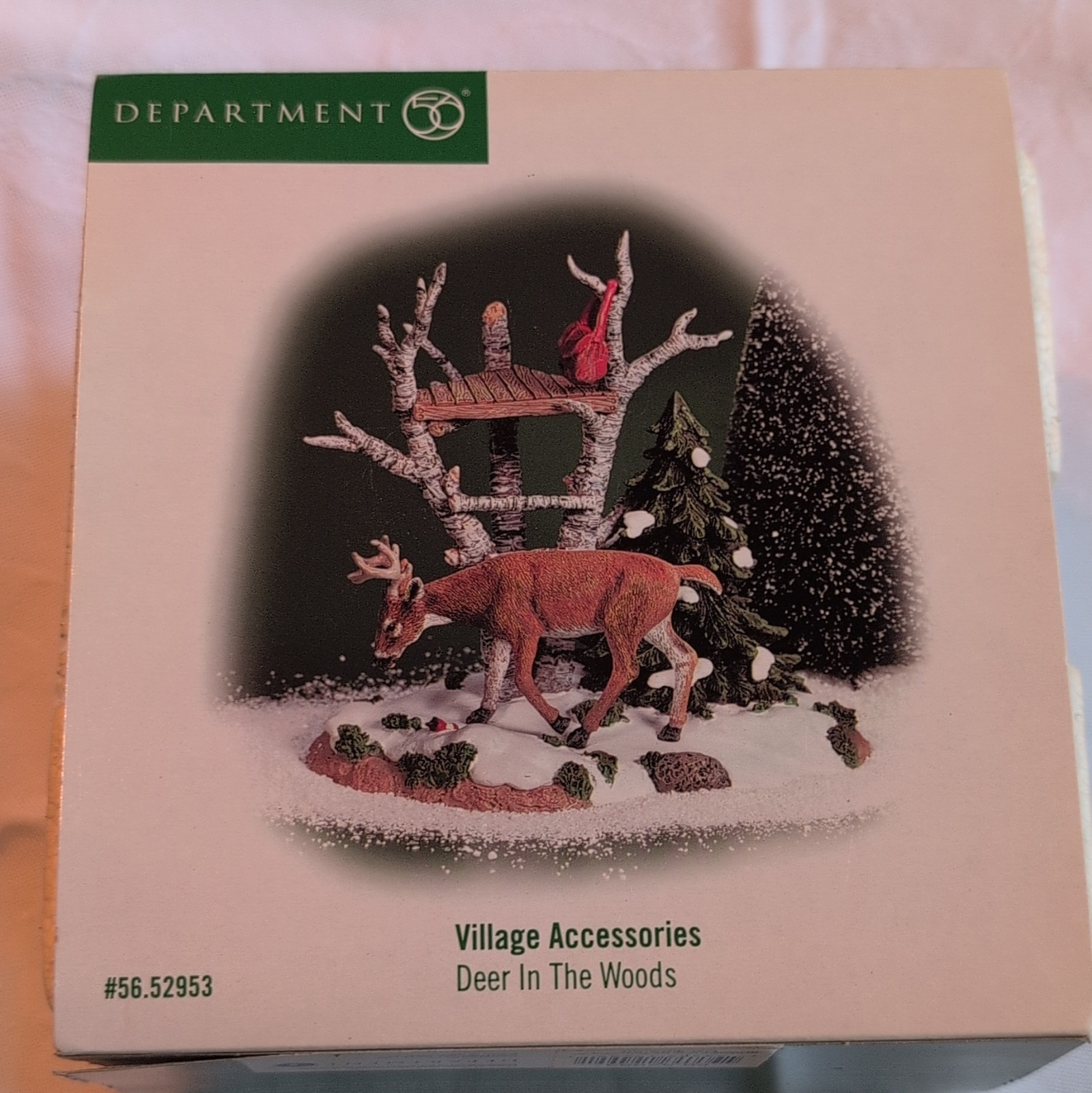 Department 56 Deer Village Accessory Seasonal Wildlife Christmas Hand Painted