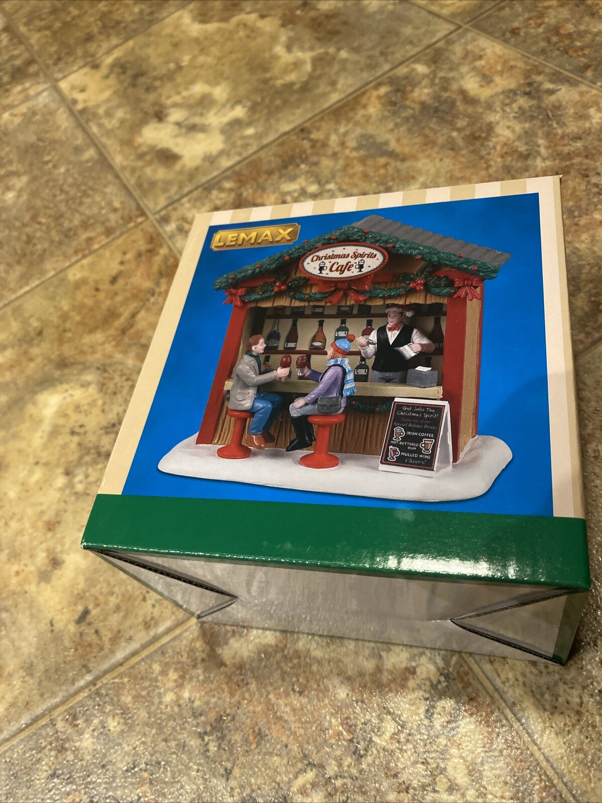 Lemax CHRISTMAS SPIRITS CAFE Holiday Village -Carnival -Train Set WINE BAR
