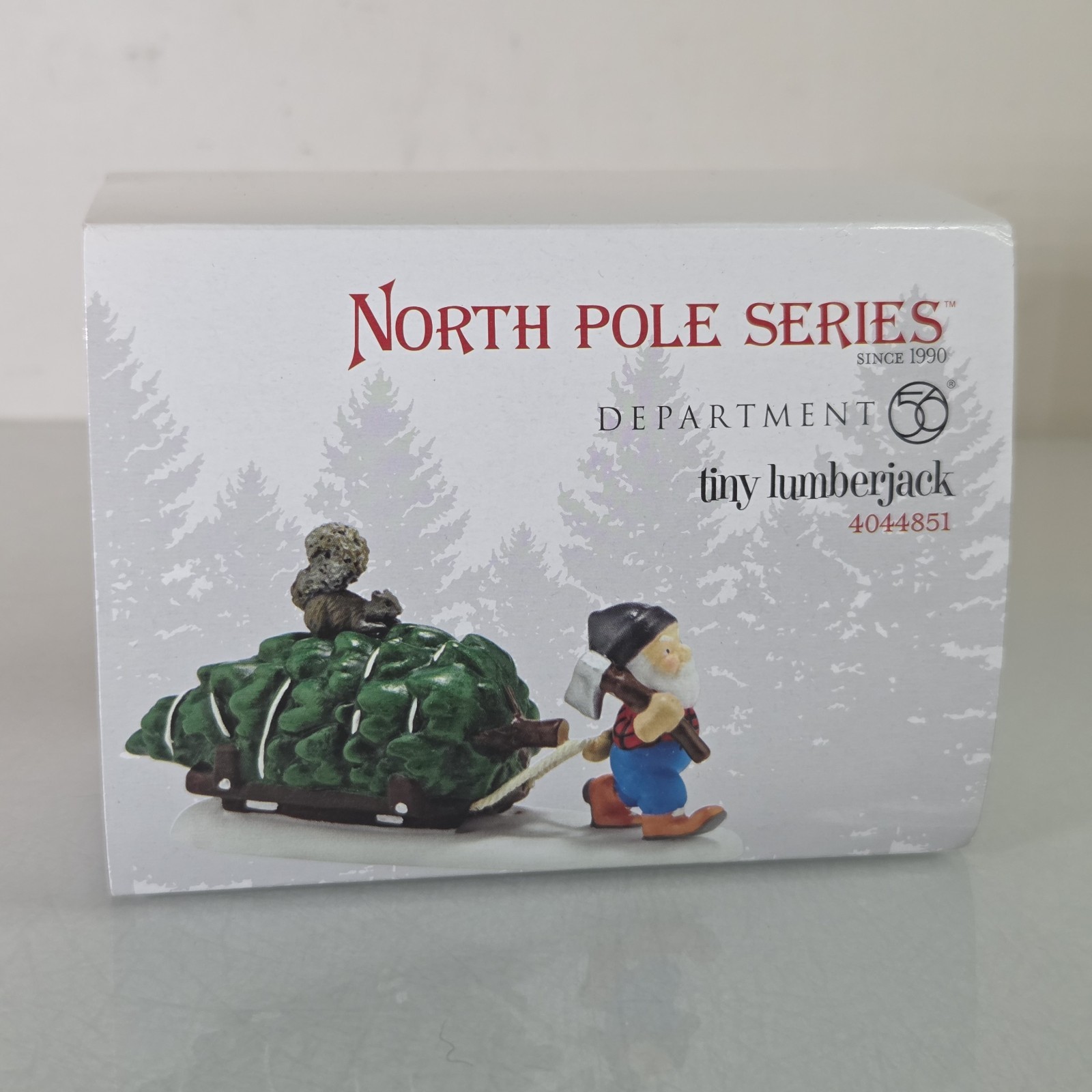 DEPARTMENT 56 North Pole Village Accessory 2015 TINY LUMBERJACK 4044851 Dept 56